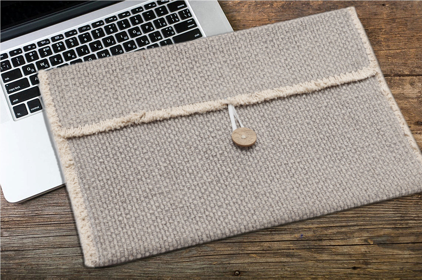 Hand Woven Cotton Laptop Sleeve