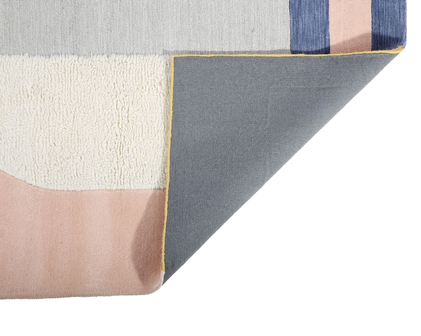 Multi Color Hand Tufted Wool Rug - 5'x8'