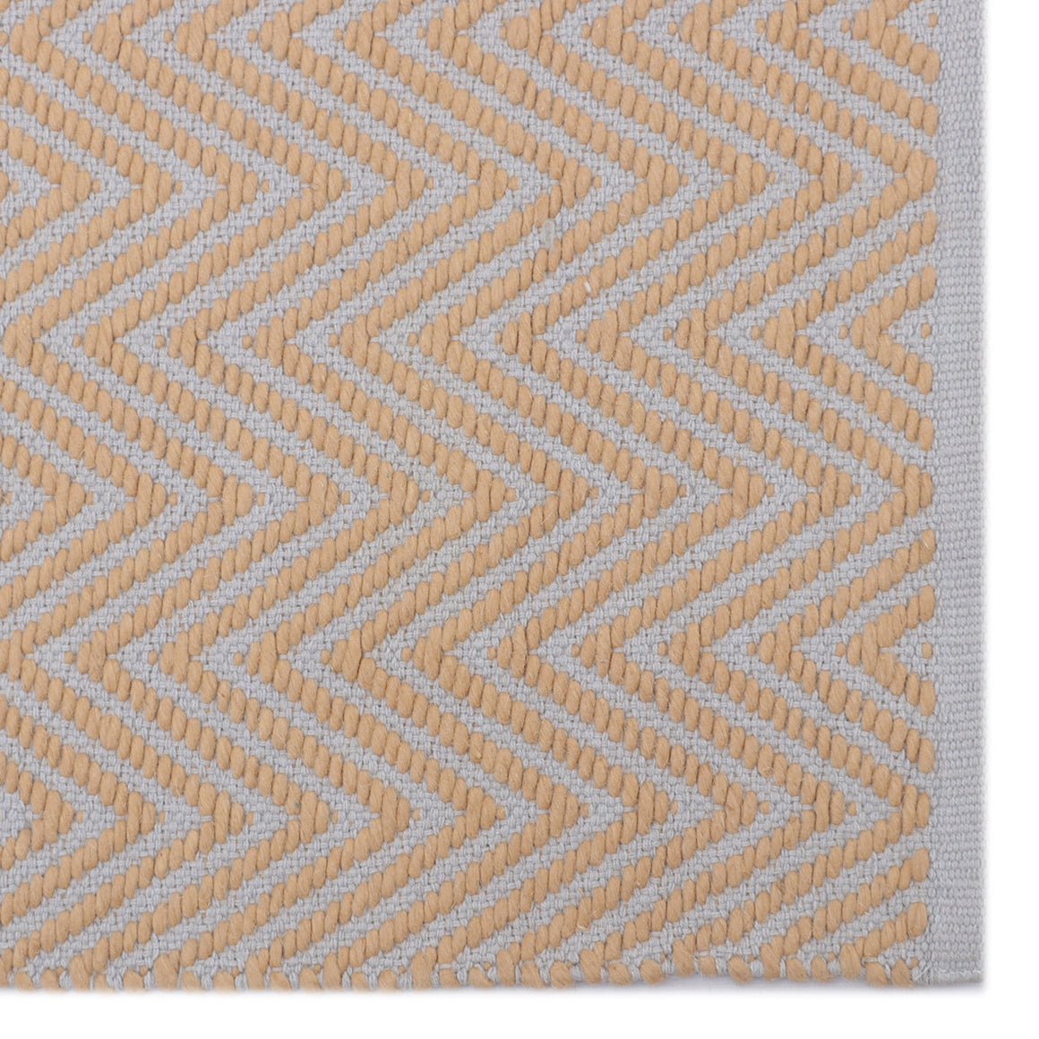 Grey and Beige Hand Woven Runner - 2.5' x 7'