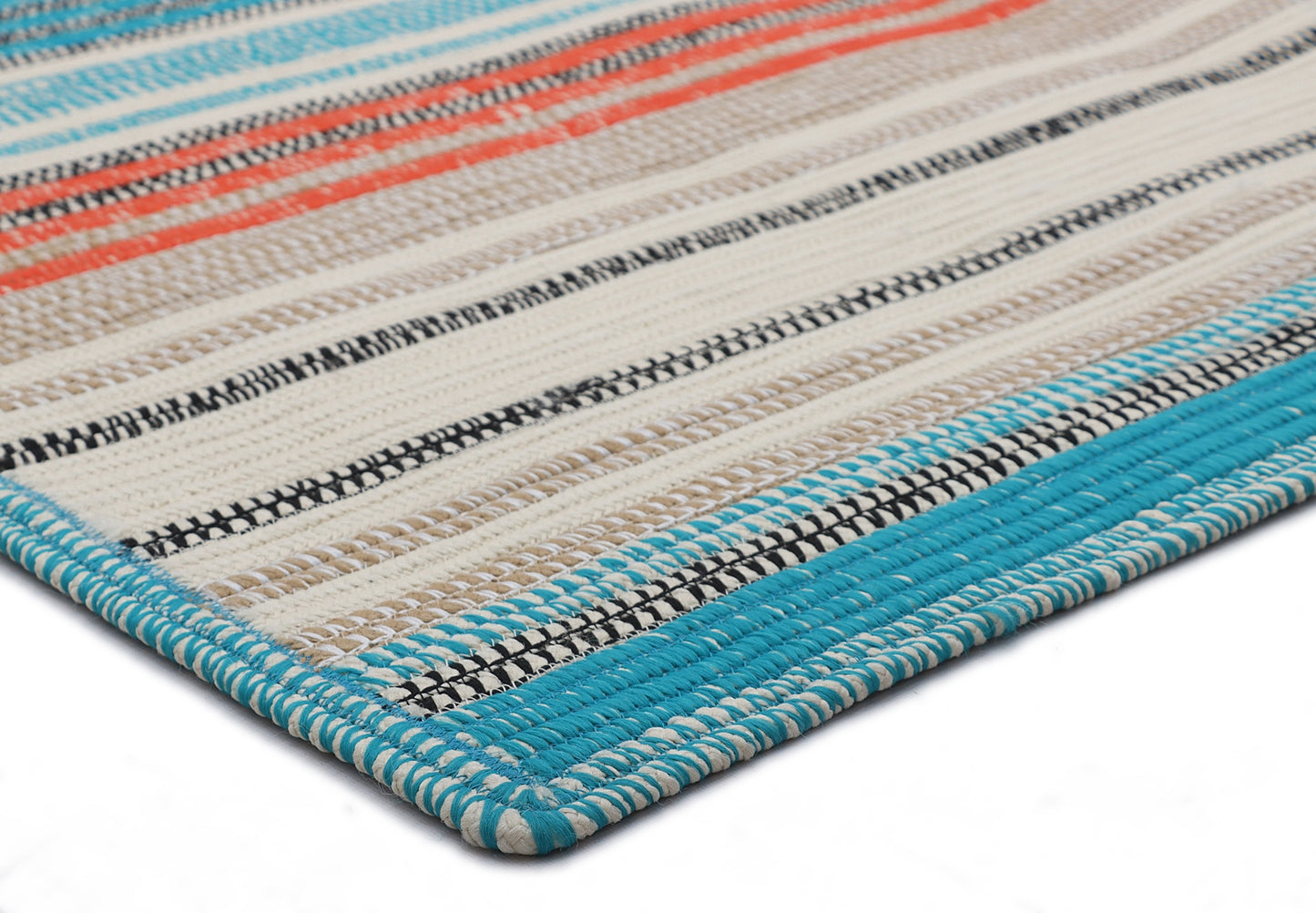 Multicolor Hand Braided PET Rug-5'x8'