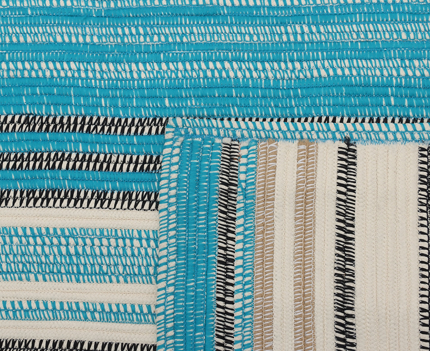 Multicolor Hand Braided PET Rug-5'x8'