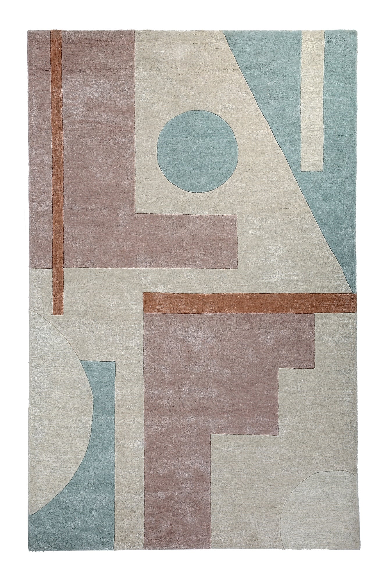Multicolor Hand tufted Rug - 5'x8'