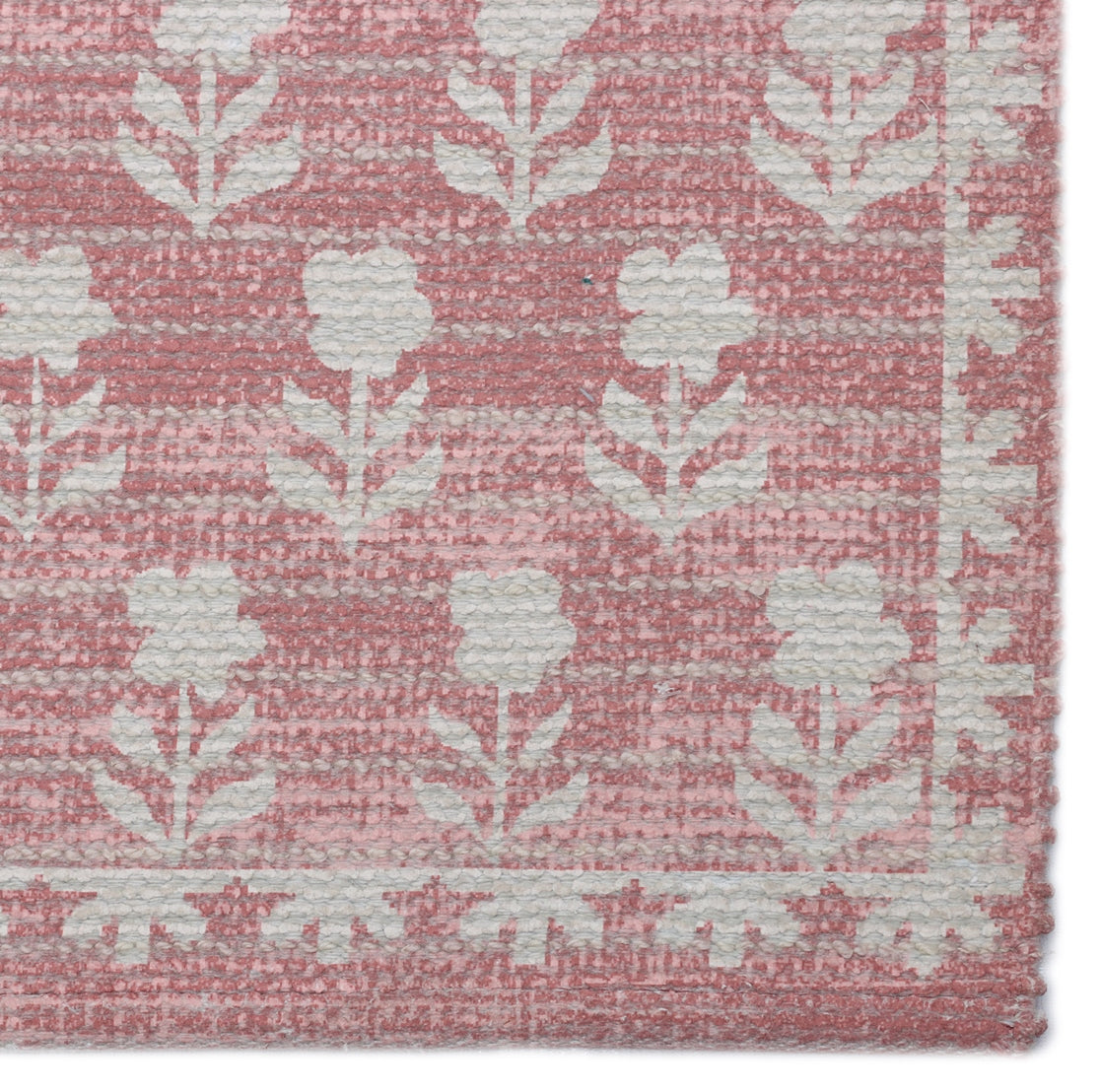 Rust and White PET Digital Printed Rug - 5'x8'