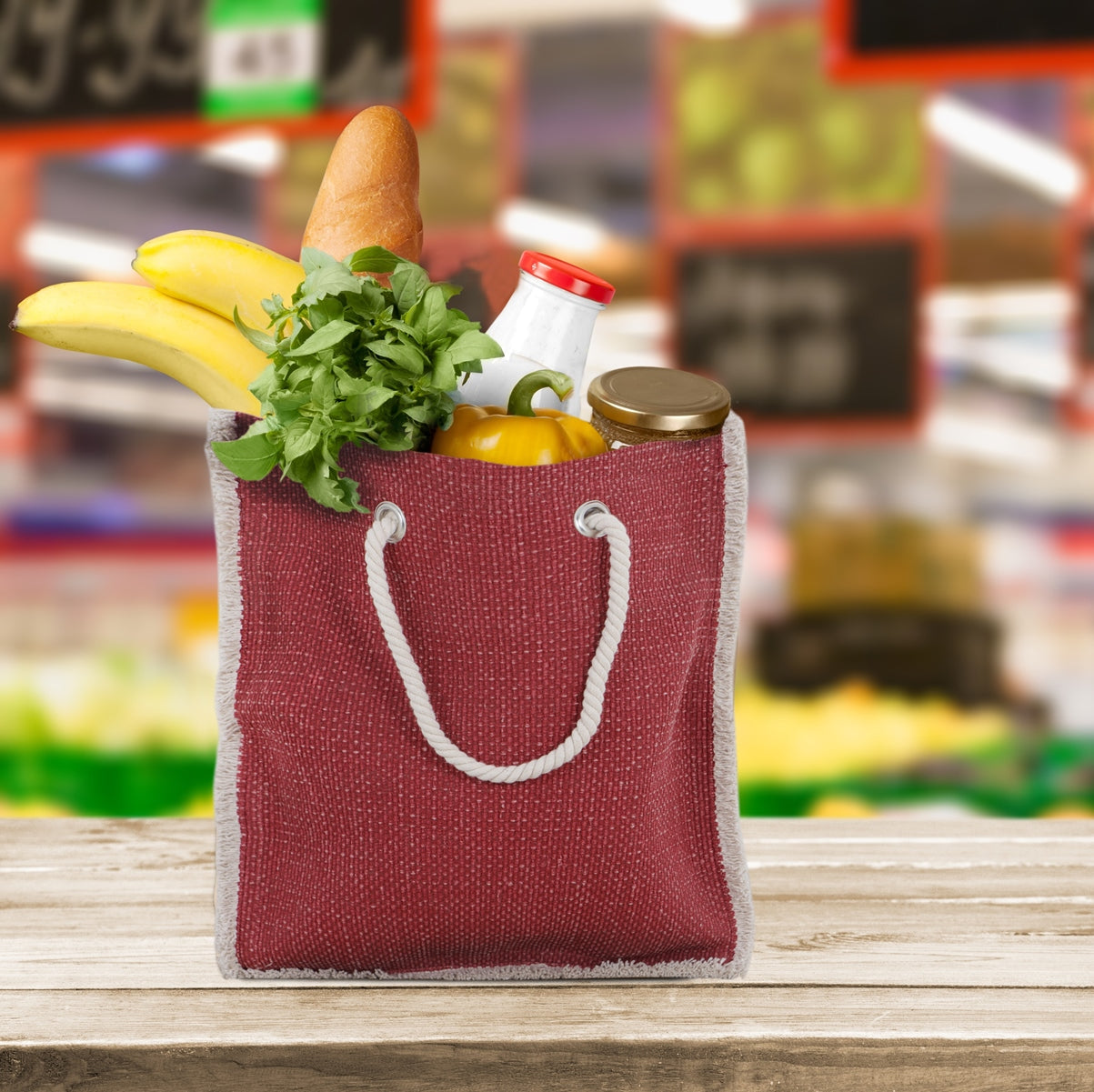 Hand Woven Cotton Shopping Bag