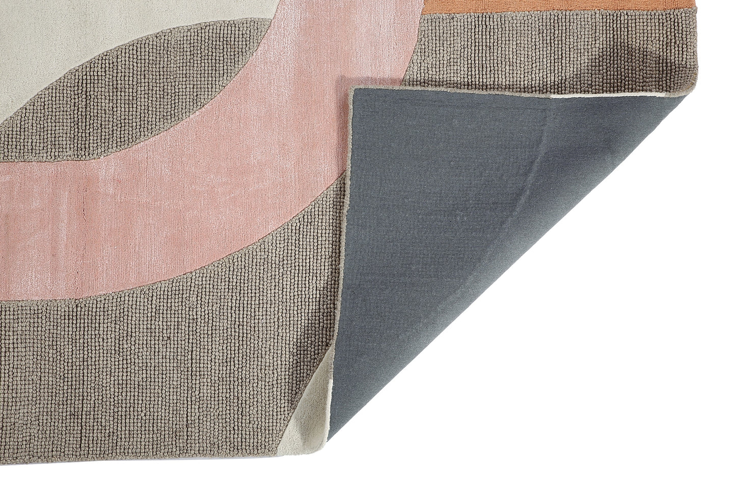 Multicolor Hand Tufted Wool Rug - 5'x8'