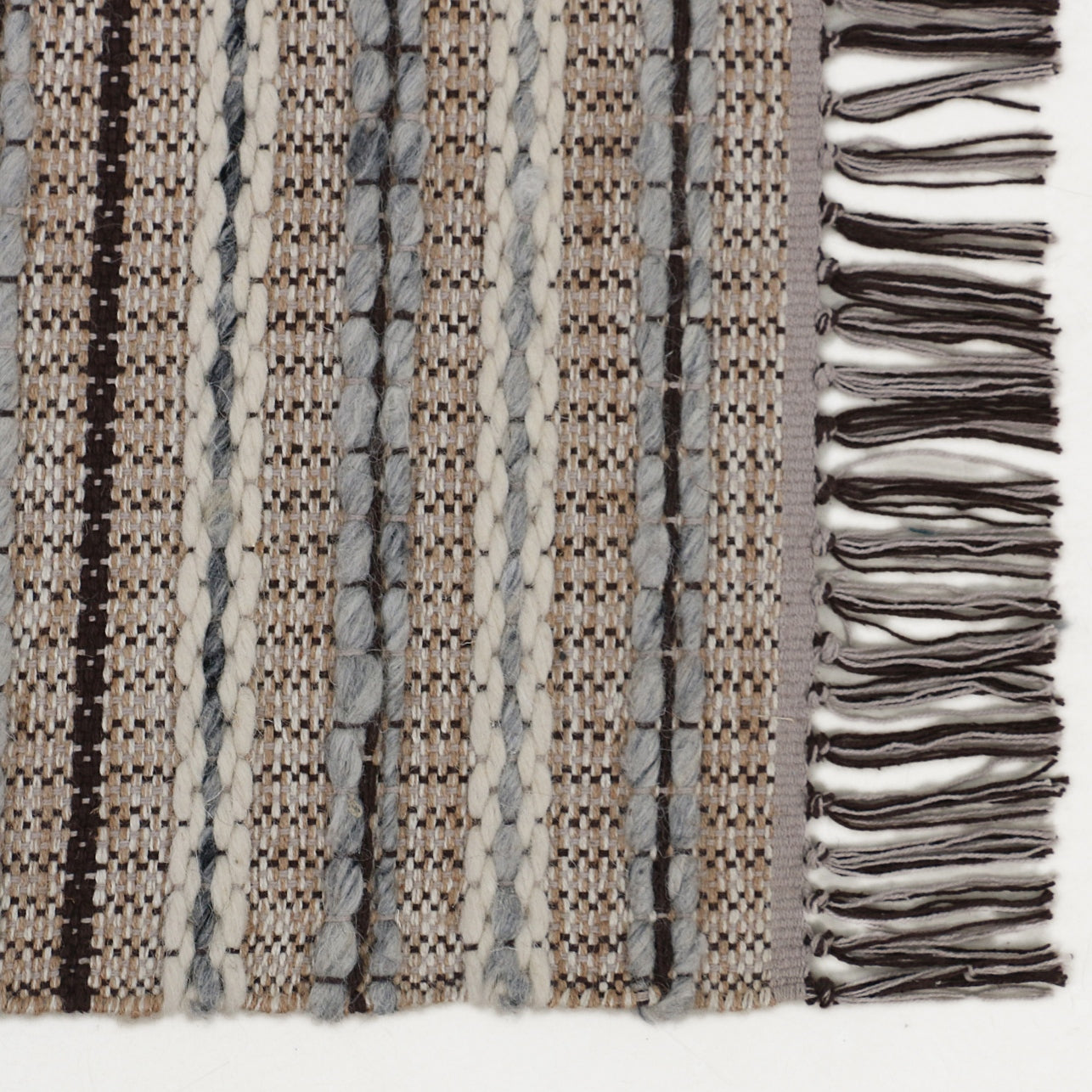 Hand Woven Wool/Jute Kilim Rug - 3'x5'
