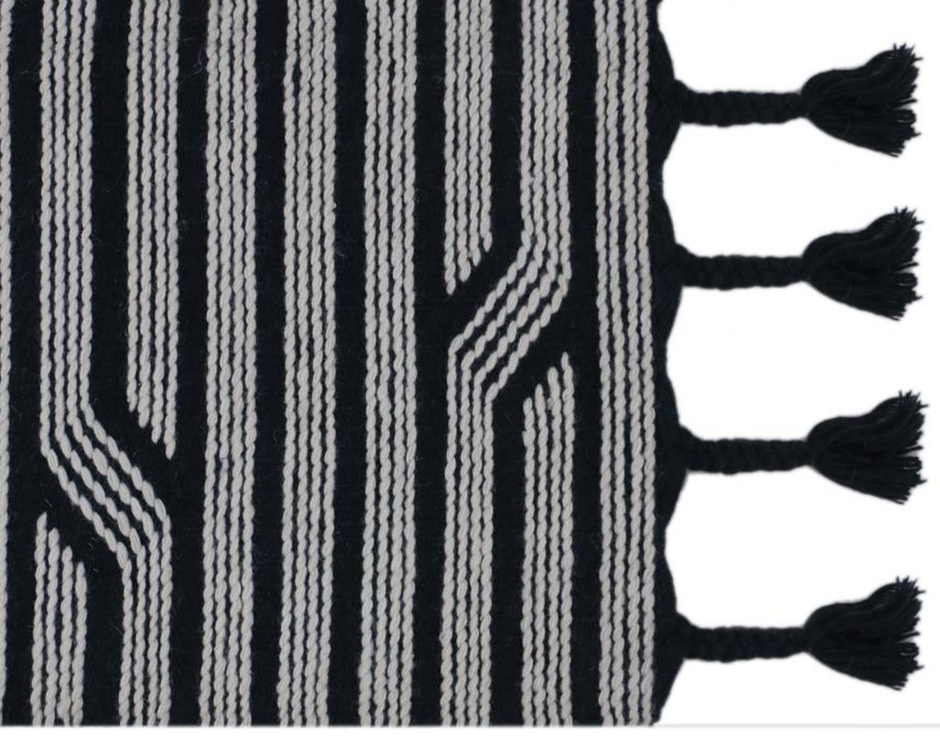Hand Woven Wool/Cotton Rug - 3'x5'
