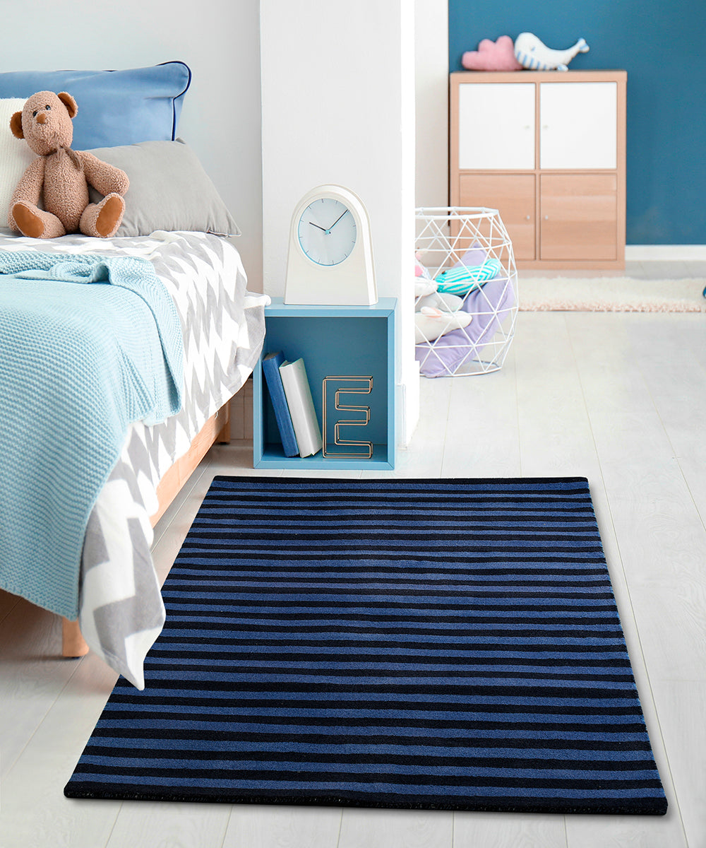 BLUE STRIPE RUG