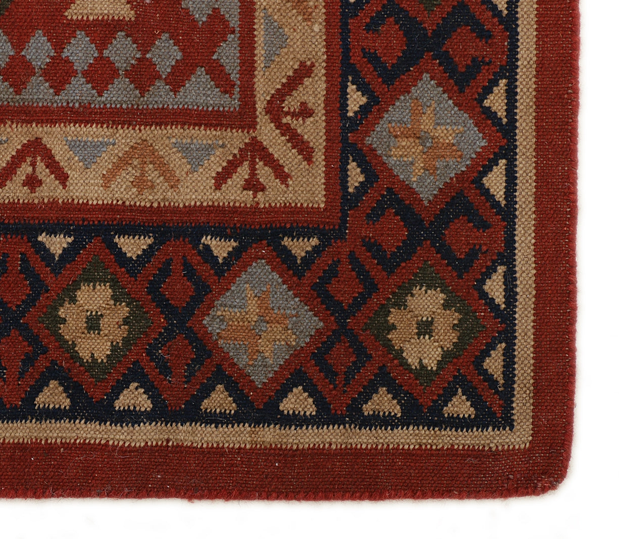 Multicolor Hand Woven Punja Kilim - 5'x8'