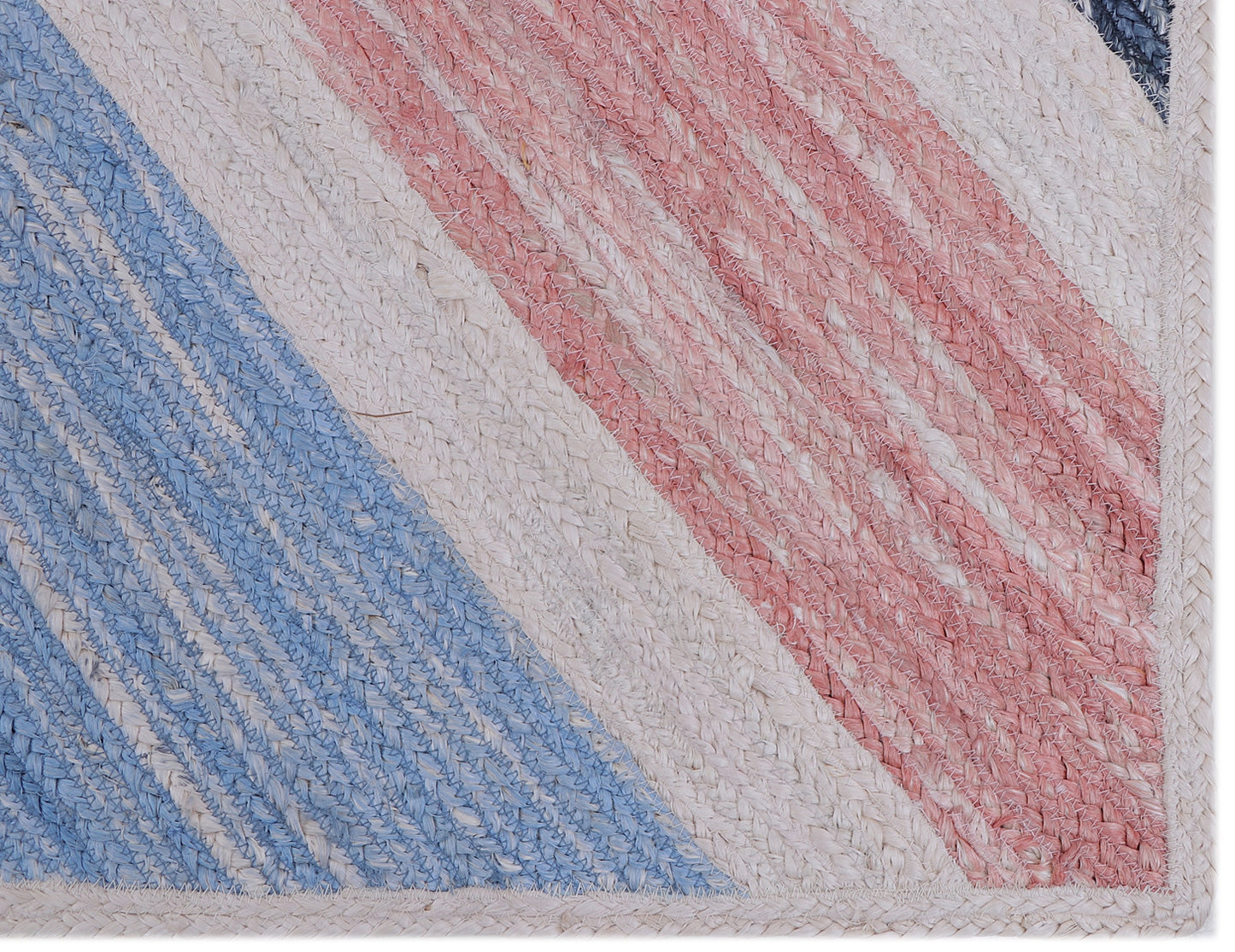Multicolor Braided Jute Rug