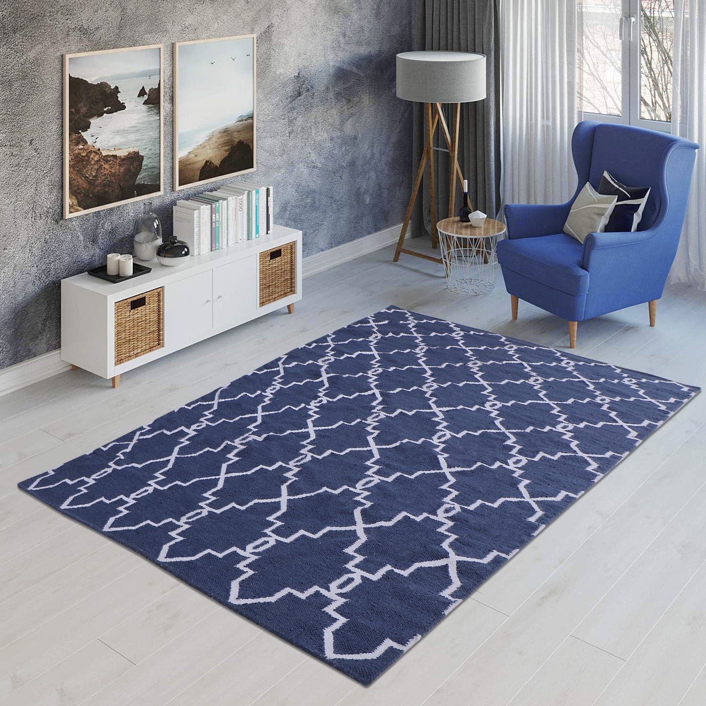 Hand Woven PET Rug - 5'x8'