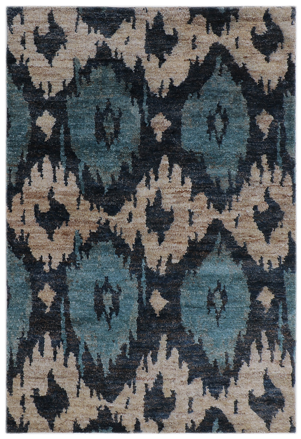 Multicolor Hand Woven Jute Rug