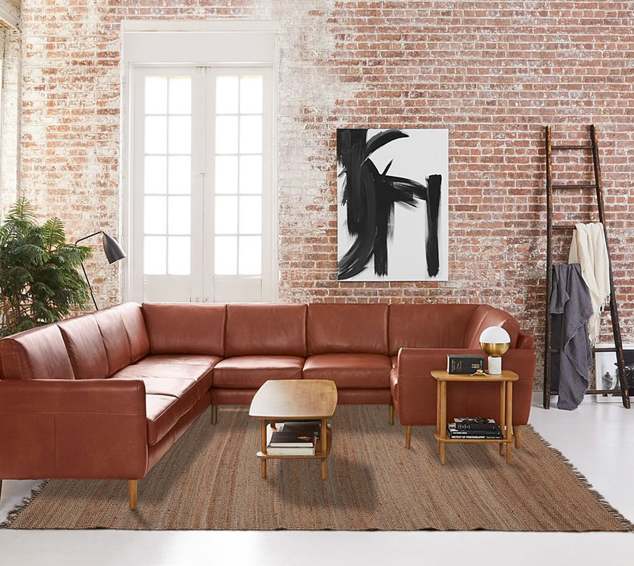 Hand Woven Jute Rug With Fringe