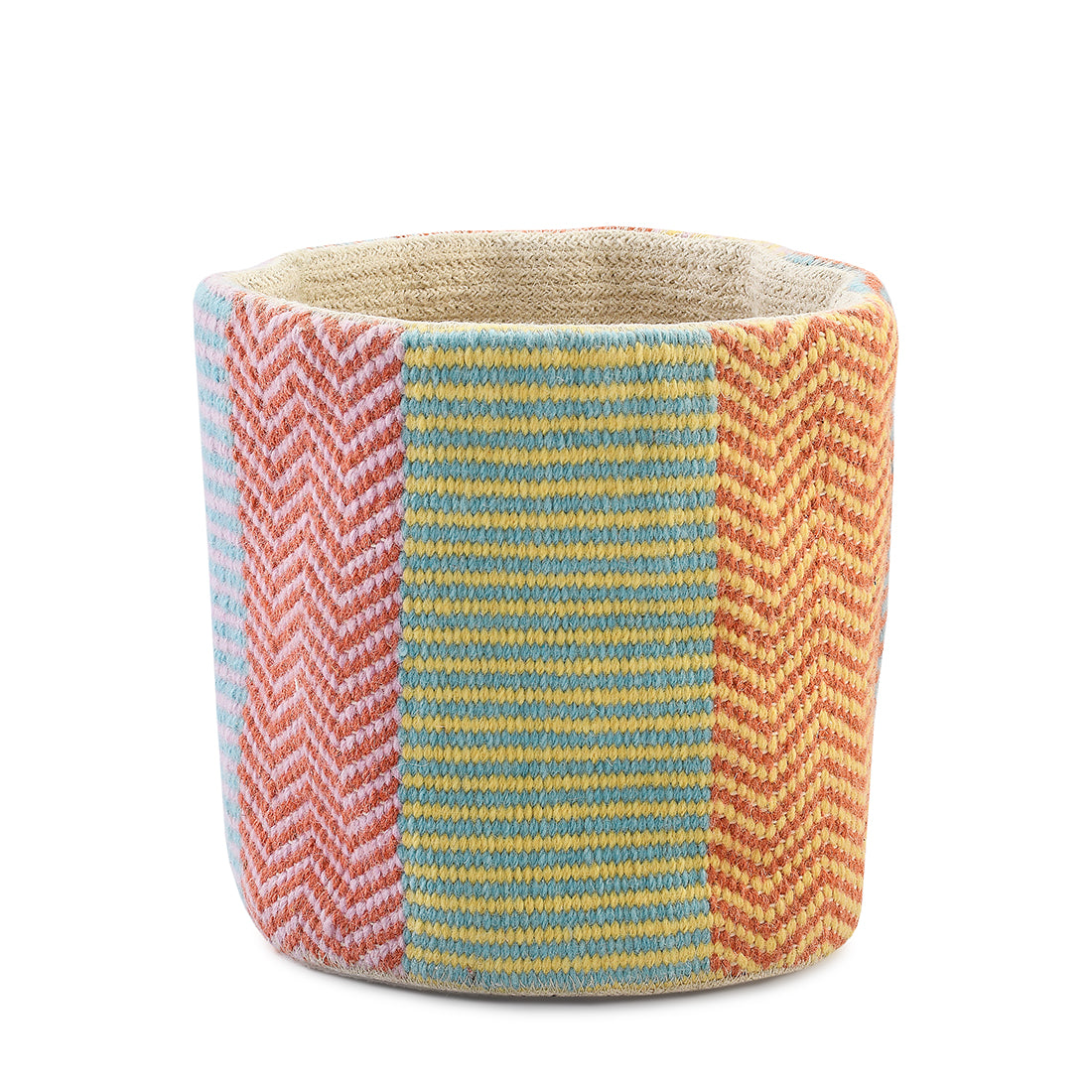 Multicolor Cotton Woven Basket