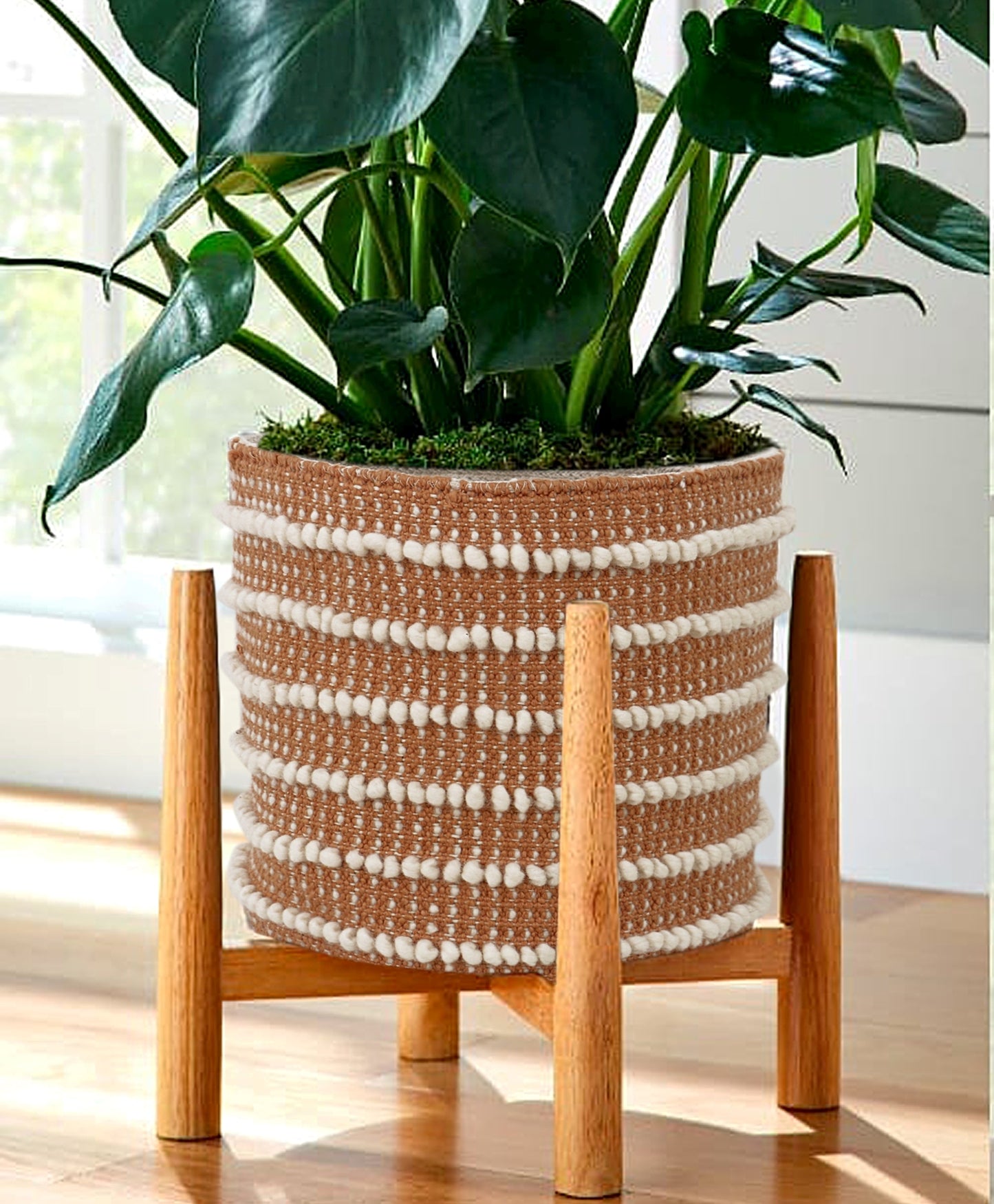 Rust Cotton Woven Basket