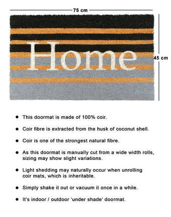 Striped Home Doormat
