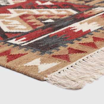 Multicolor Hand Woven Wool Kilim-2.5'x5'