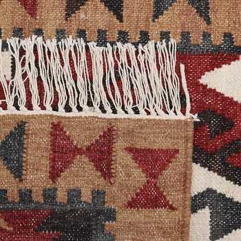 Multicolor Hand Woven Wool Kilim-2.5'x5'