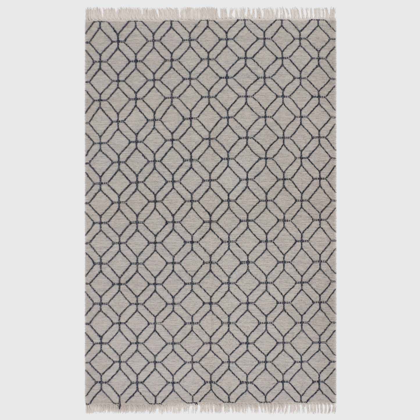 Hand Woven Wool Rug - 5'x7'