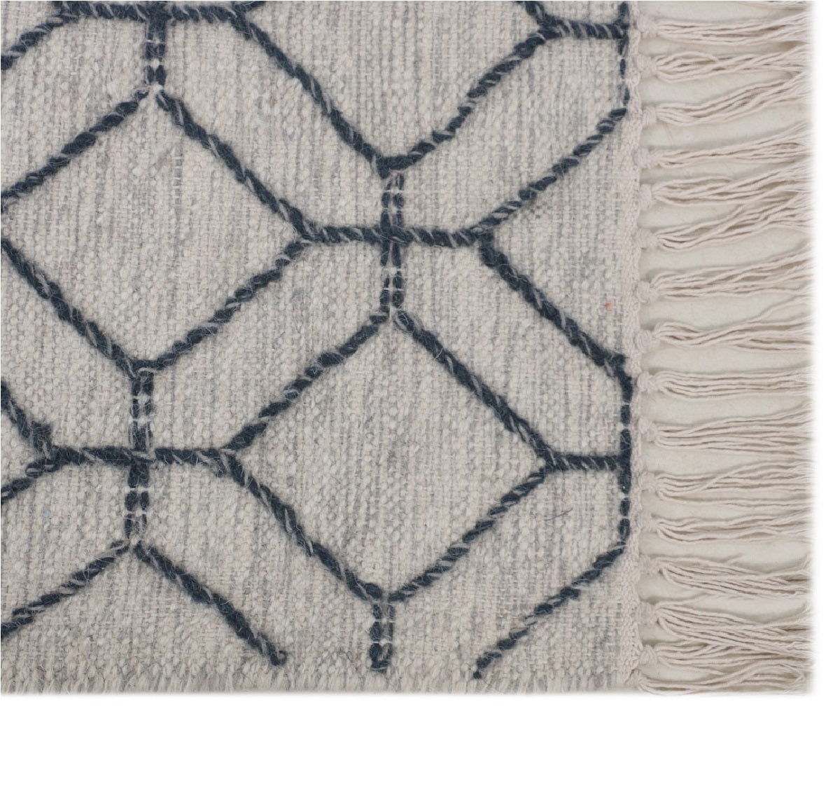 Hand Woven Wool Rug - 5'x7'