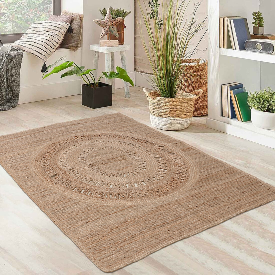 Braided Natural Jute Rug