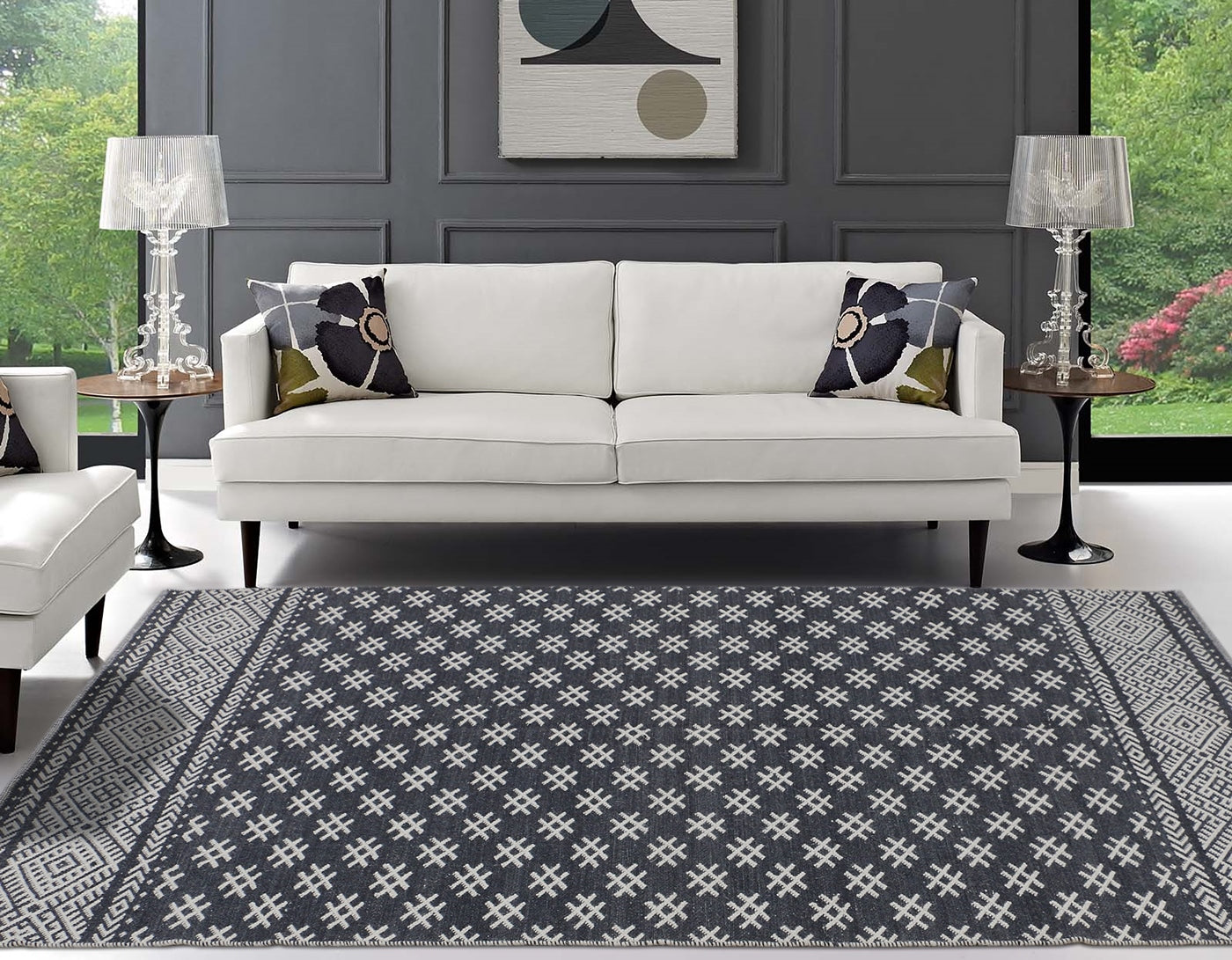 Hand Woven Rug - 5'x8'