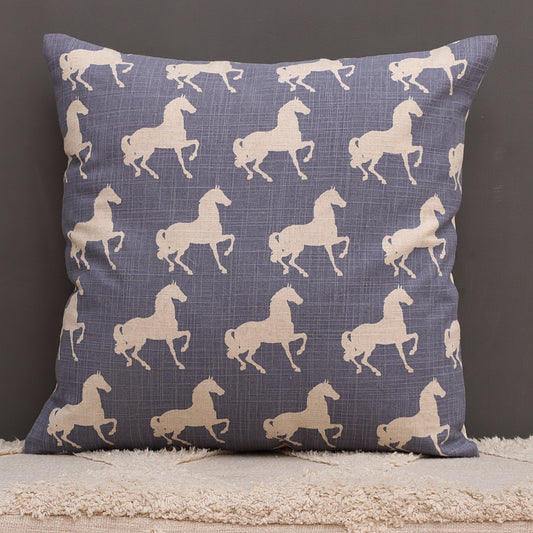 Horse Print Cushion Cover