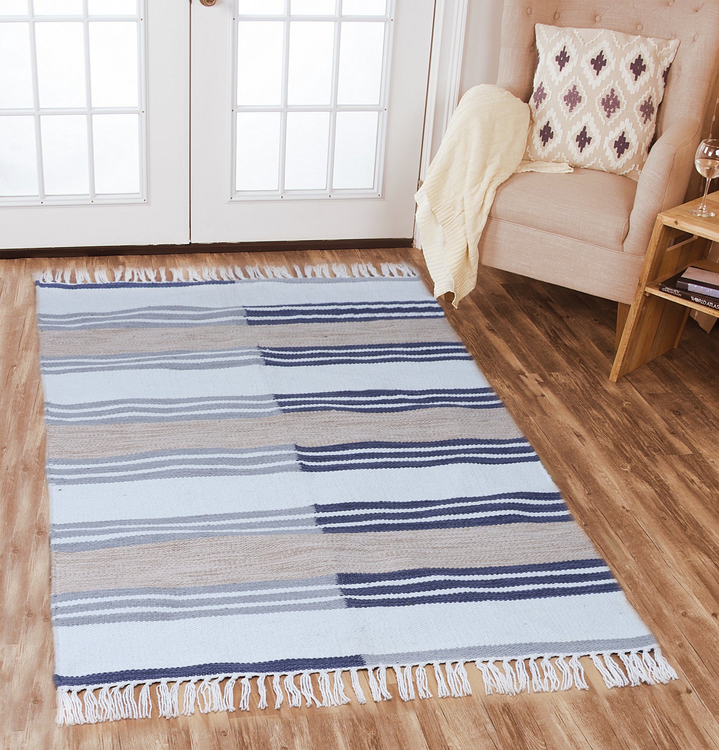 Hand Woven PET Rug - 3'x5'