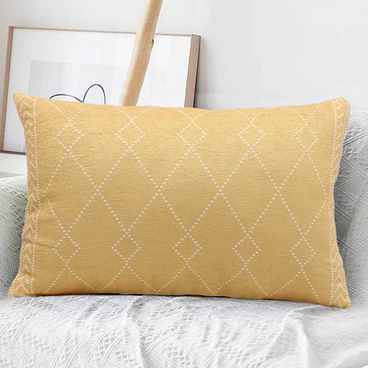 Yellow Polyester Digital Printed Cushion Cover