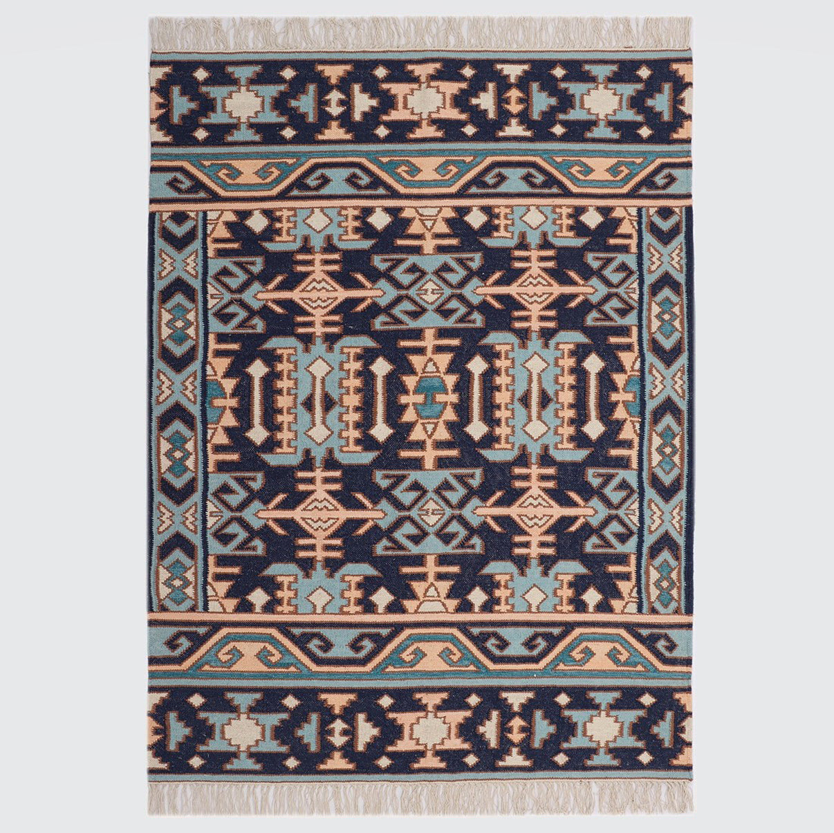 Hand Woven Wool Punja Kilim - 4'x6'