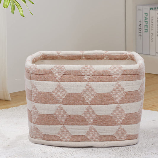 Geometric Cotton Jacquard Basket