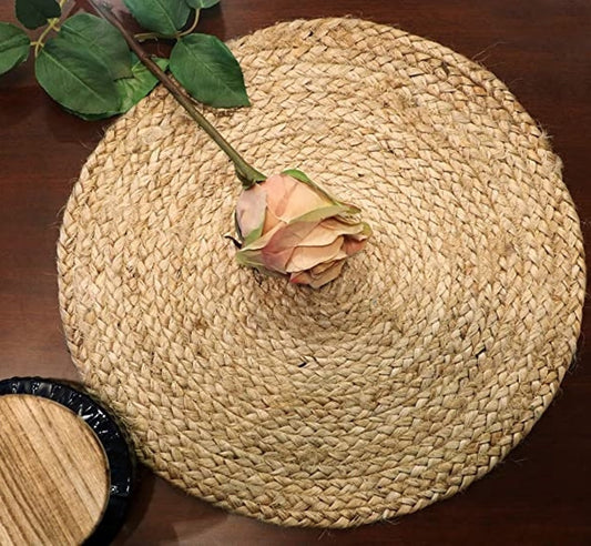 Jute Round Placemats/Table Mats (Set of 6)