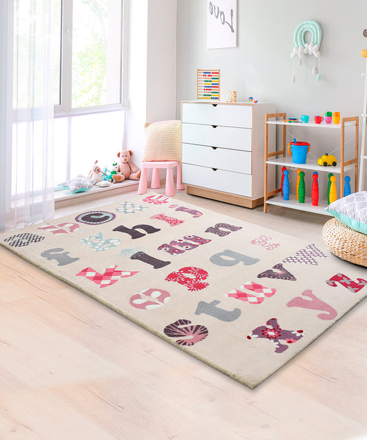 pastel alphabets rug