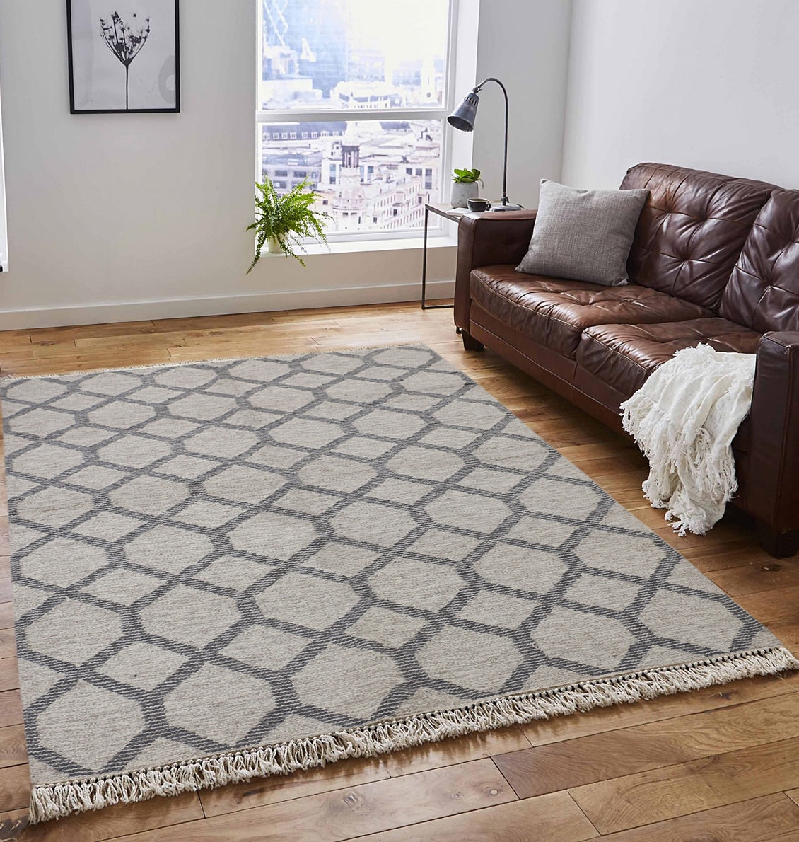 Hand Woven Punja Kilim - 5'x8'