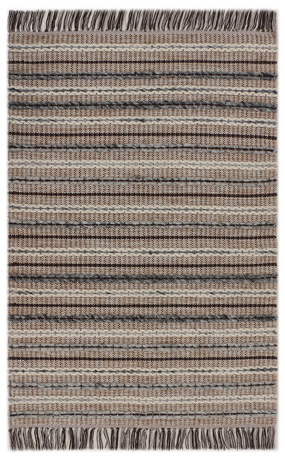 Hand Woven Wool/Jute Kilim Rug - 3'x5'