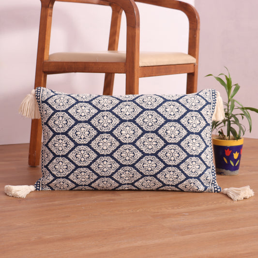 Indigo Hand Woven Cushion Cover