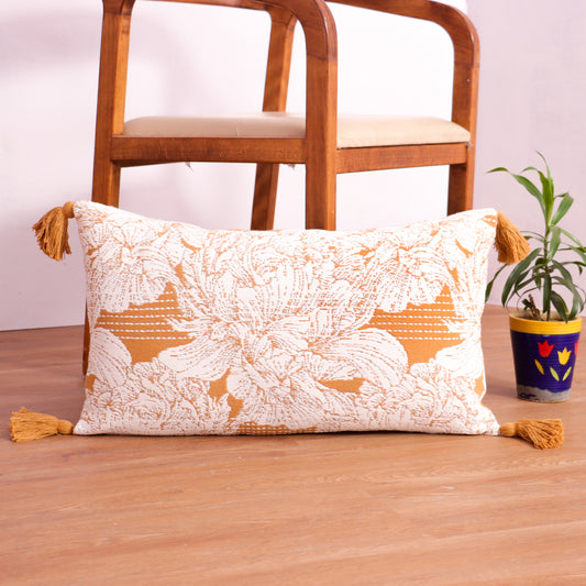 Jacquard Blossom Cushion Cover