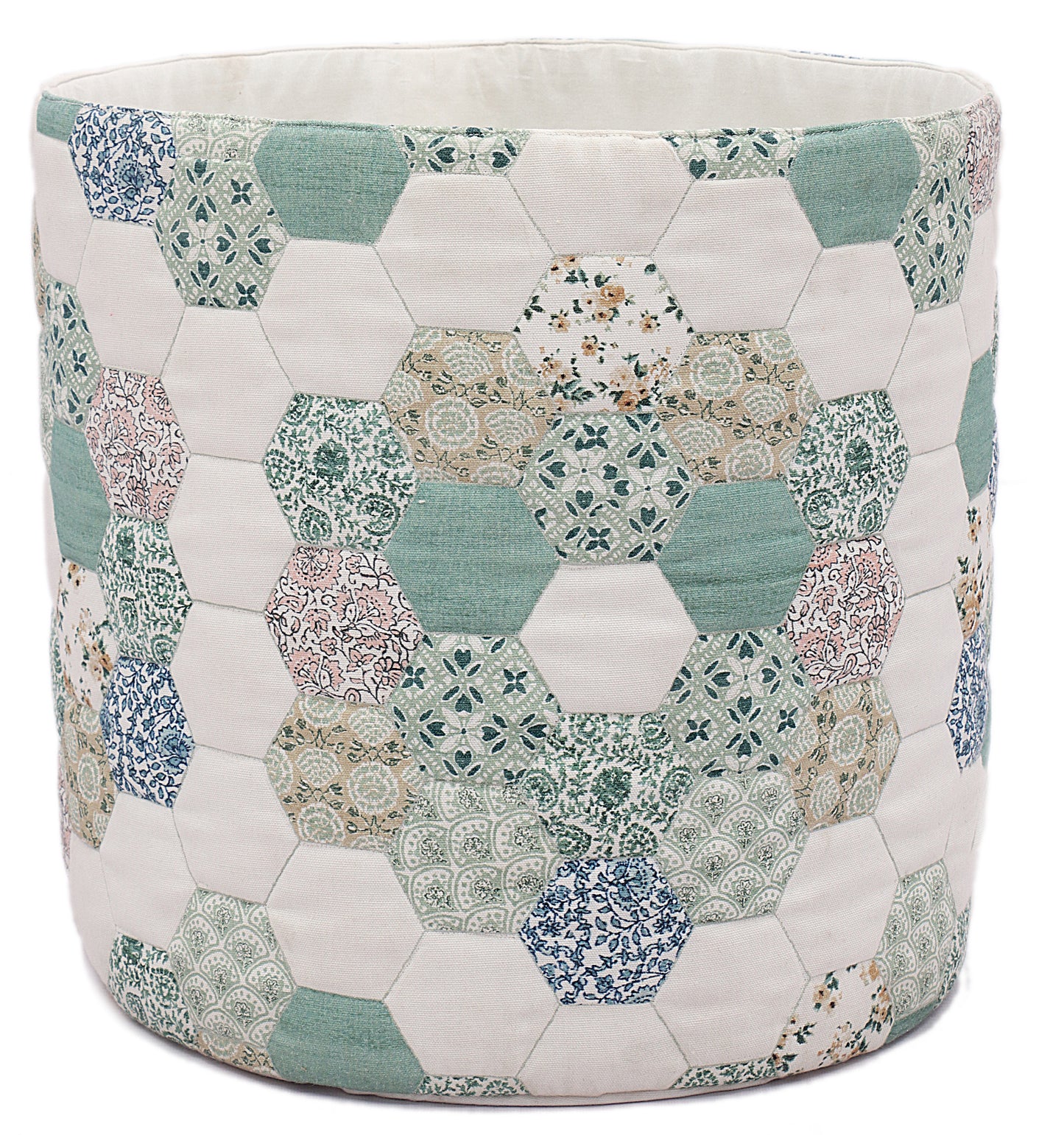 Hexagon Quilted Basket