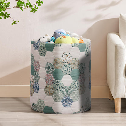 Hexagon Quilted Basket