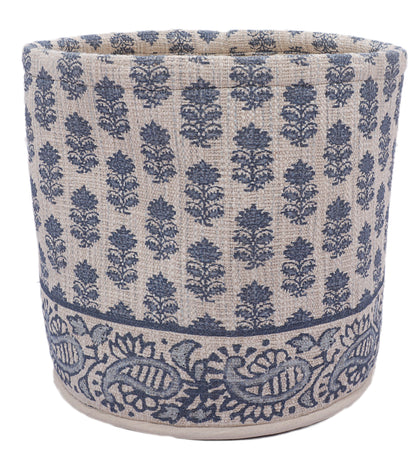 Floral Motif Print Basket