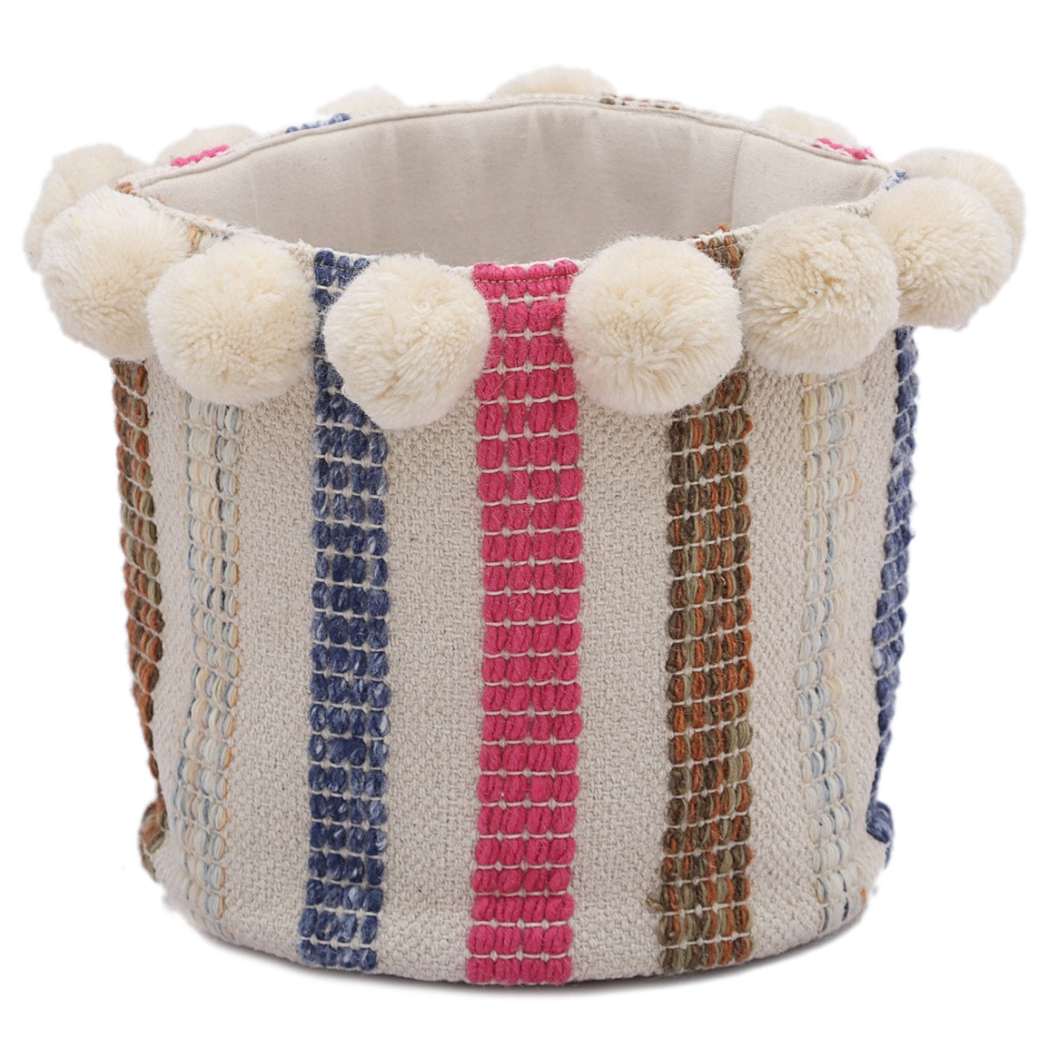 Multi Color Hand Woven Basket