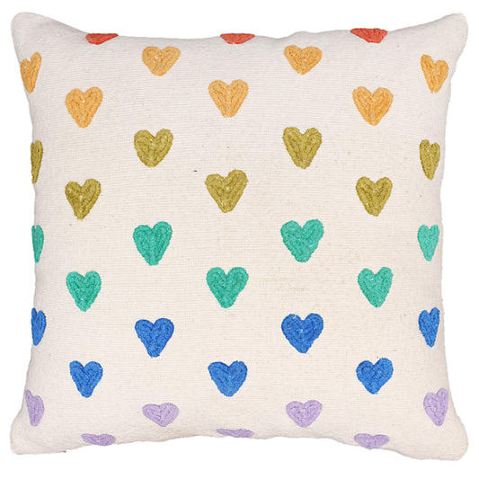 Heart Print Cushion Cover