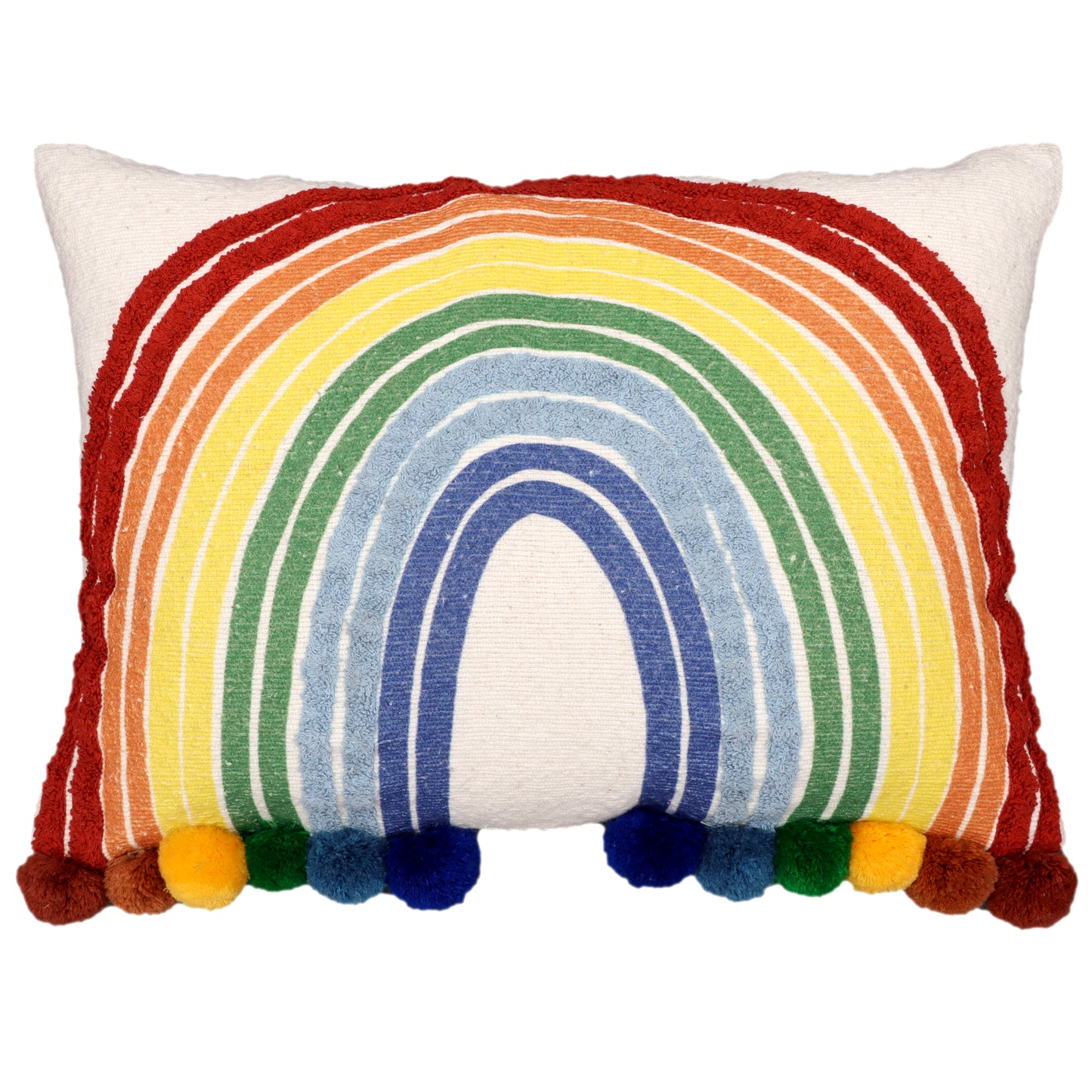 Rainbow Texture Cushion Cover