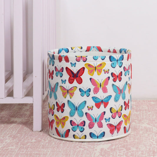 butterfly print basket