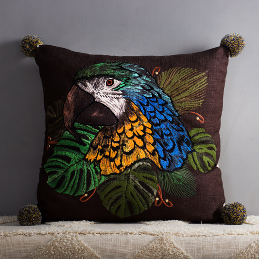 Parrot Print Cushion Cover