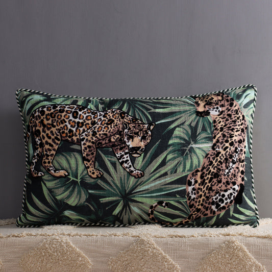 Jaguar Print Cushion Cover