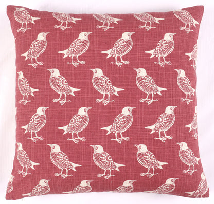 Sparrow Print Cushion Cover