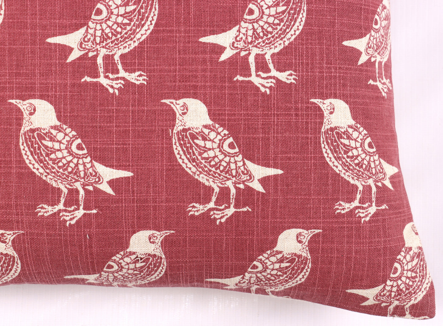 Sparrow Print Cushion Cover