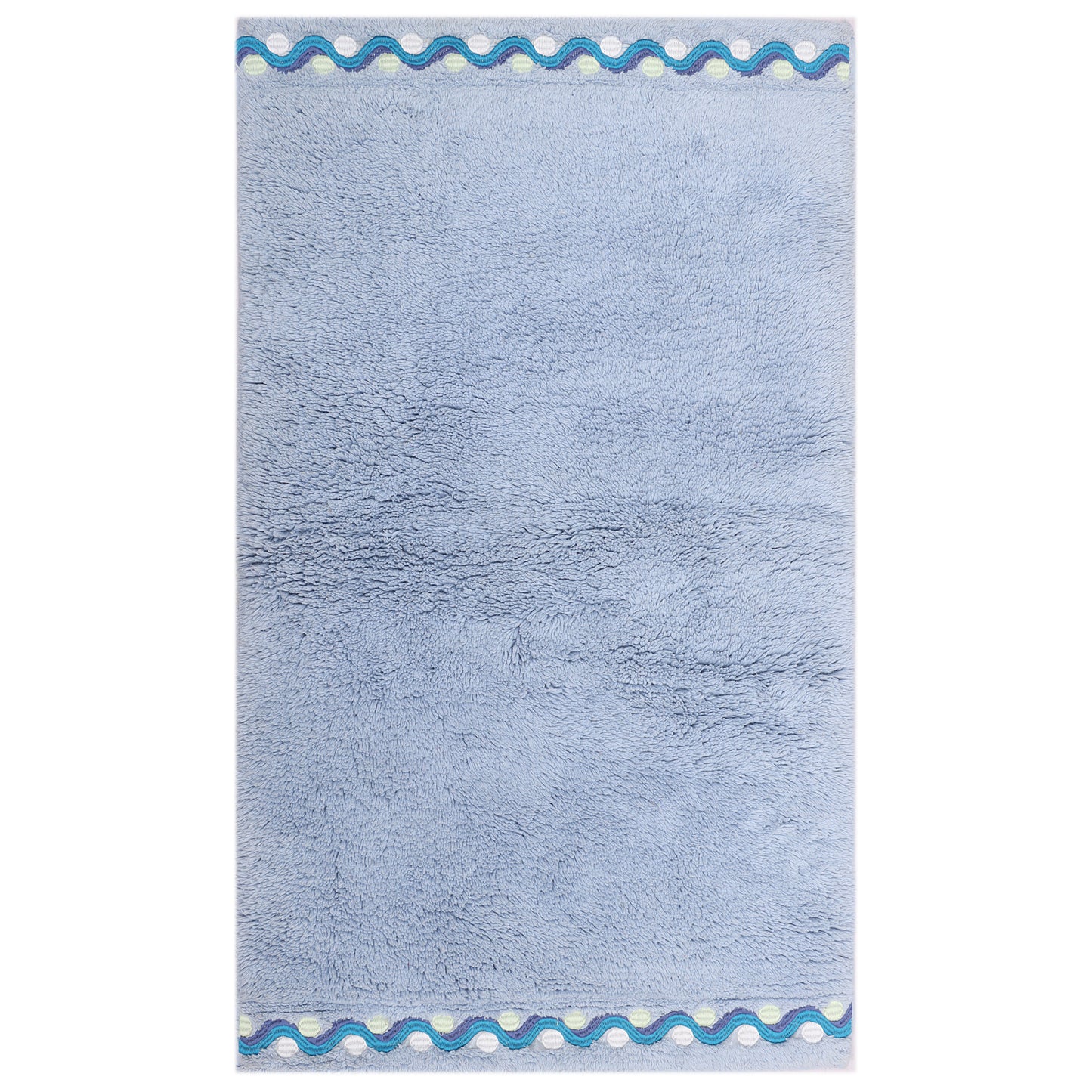 Blue Cotton Bath Mat