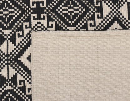 Cotton Braided Screen Printed Rug - 5'x8'